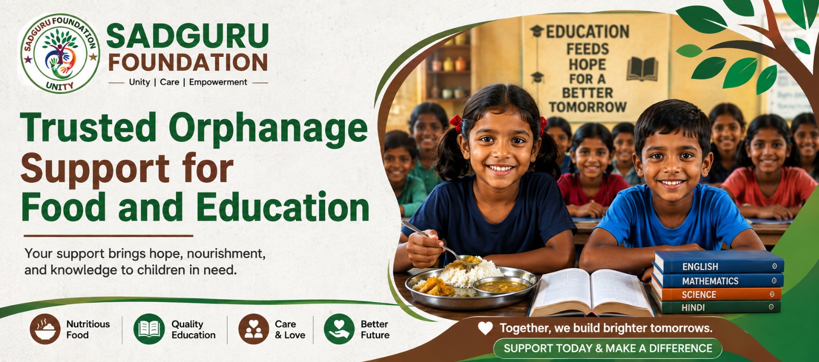 Trusted Orphanage Support for Food and Education