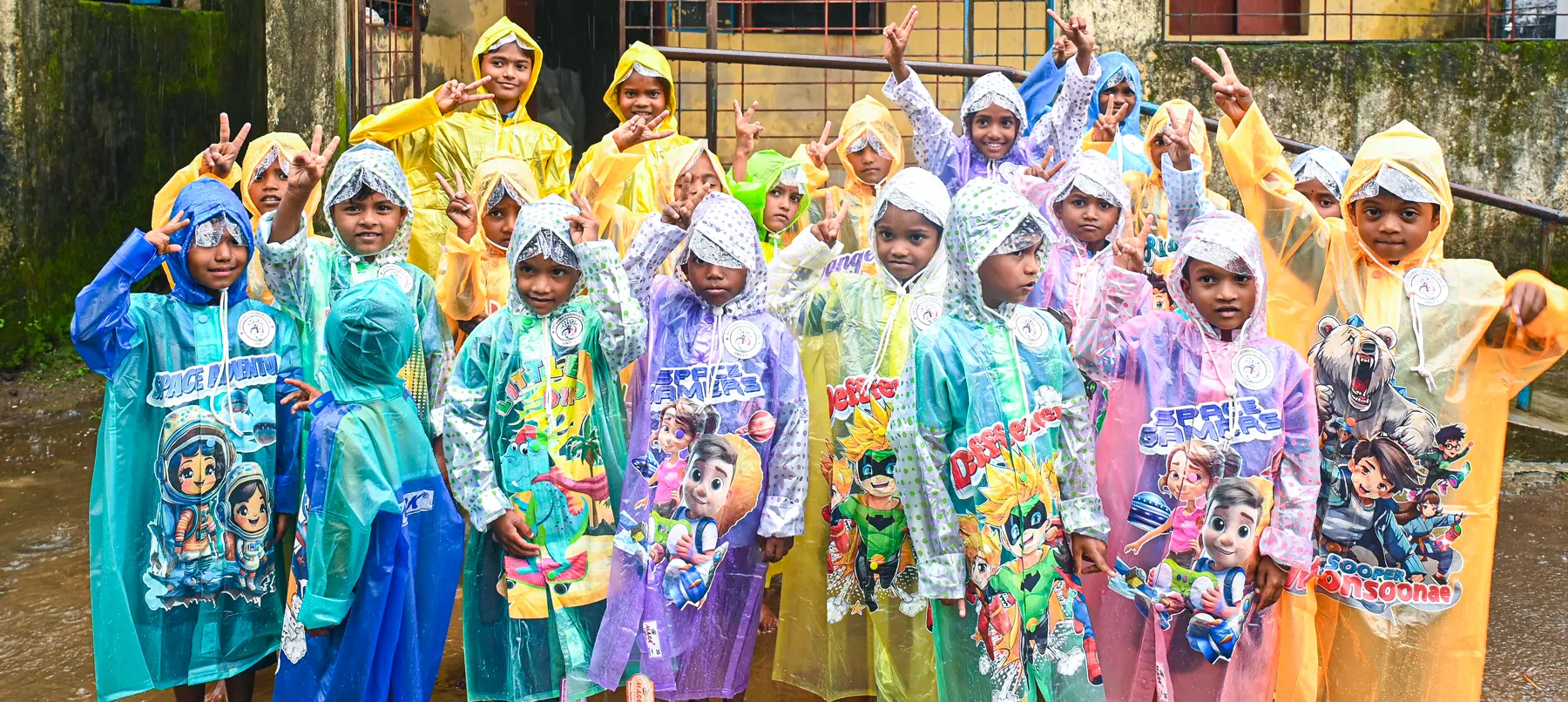 School distribution event