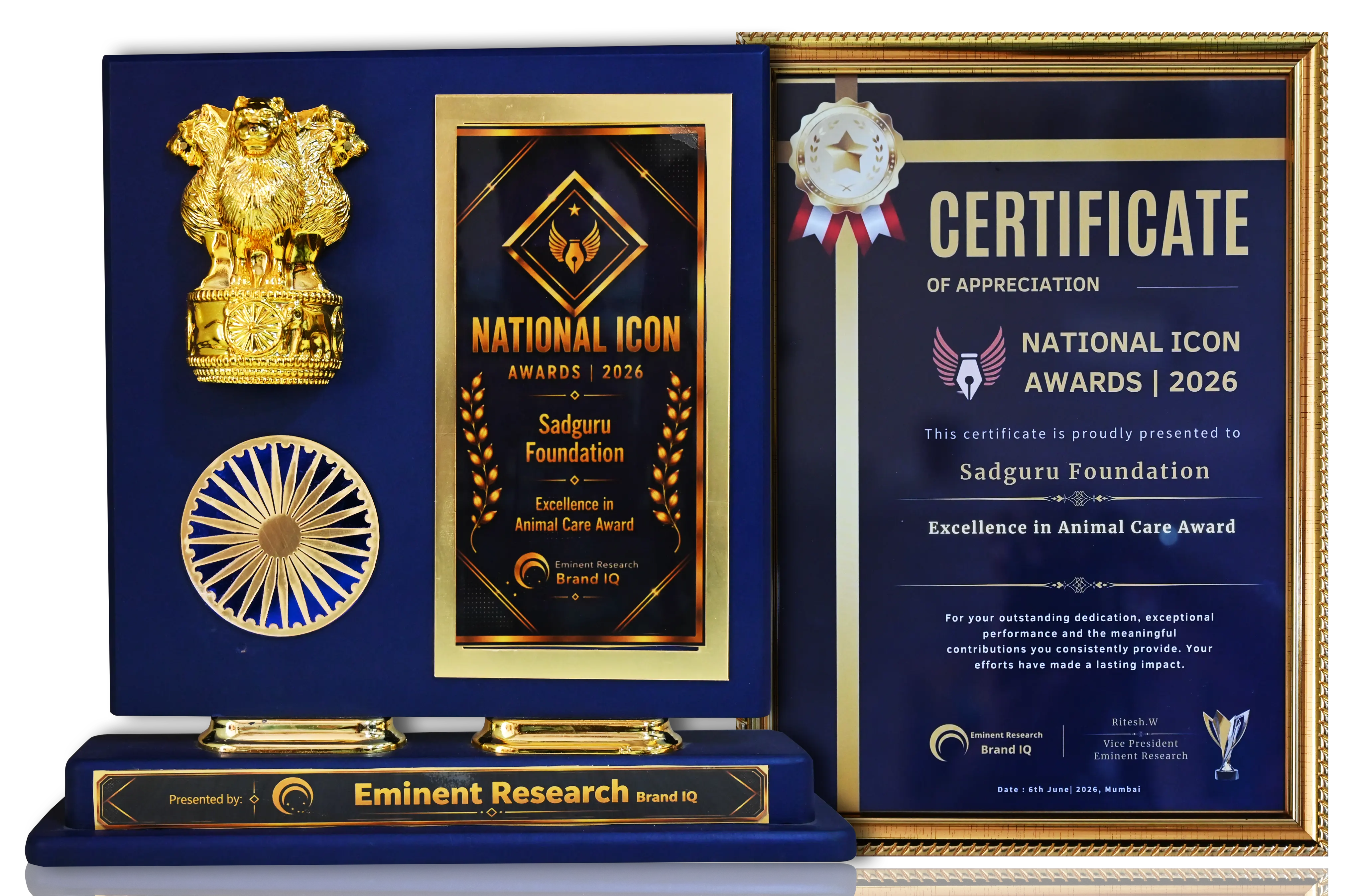 National Icon Awards Trophy